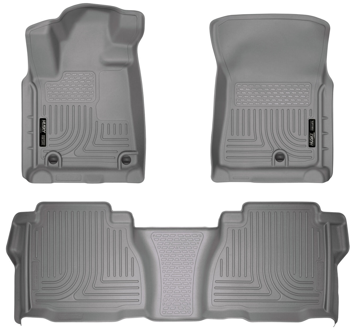 Weatherbeater Front & 2nd Seat Floor Liners (Footwell Coverage) For 2007-2011 Tundra Husky Liners