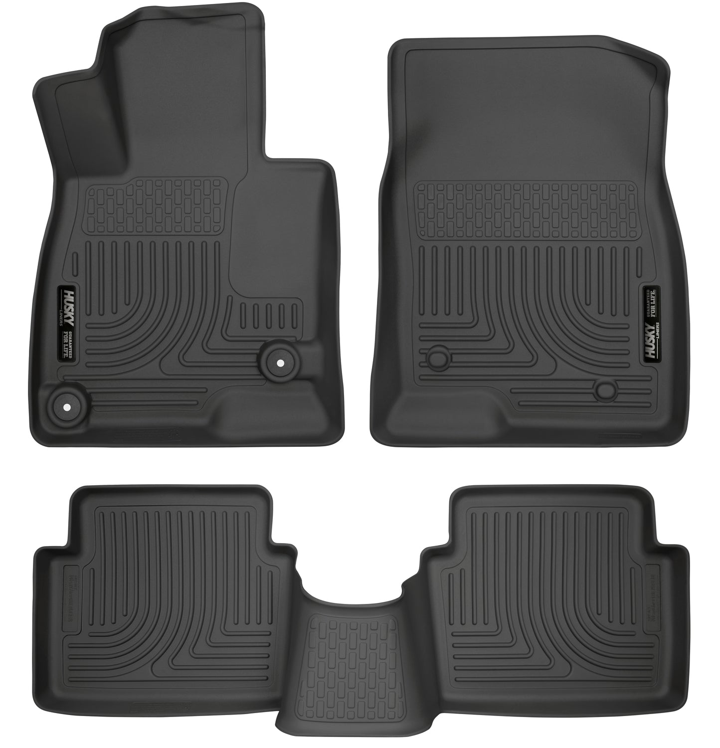Weatherbeater Front & 2nd Seat Floor Liners For 2014-2018 3 Husky Liners