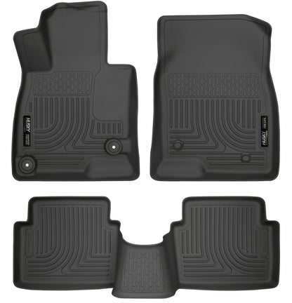 Weatherbeater Front & 2nd Seat Floor Liners For 2014-2018 3 Husky Liners