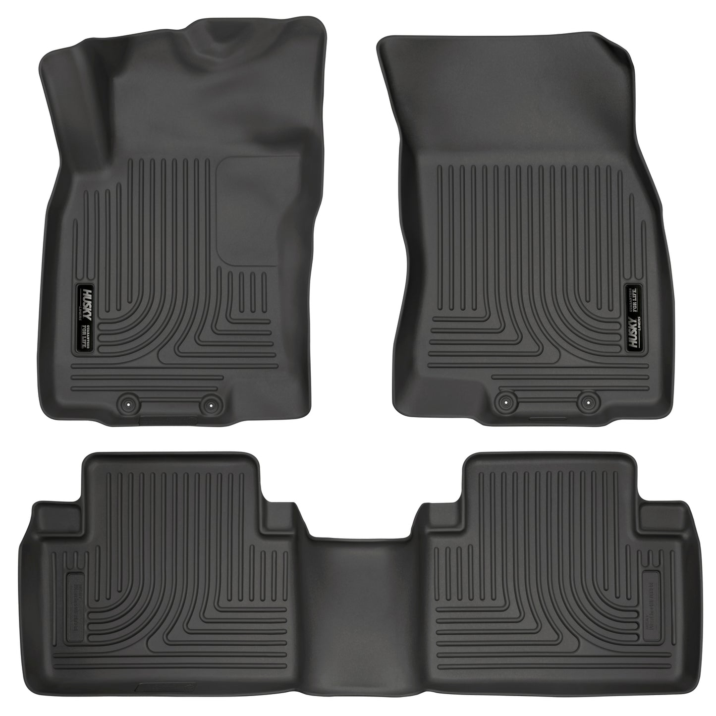 Weatherbeater Front & 2nd Seat Floor Liners For 2014-2020 Rogue/X-Trail Husky Liners