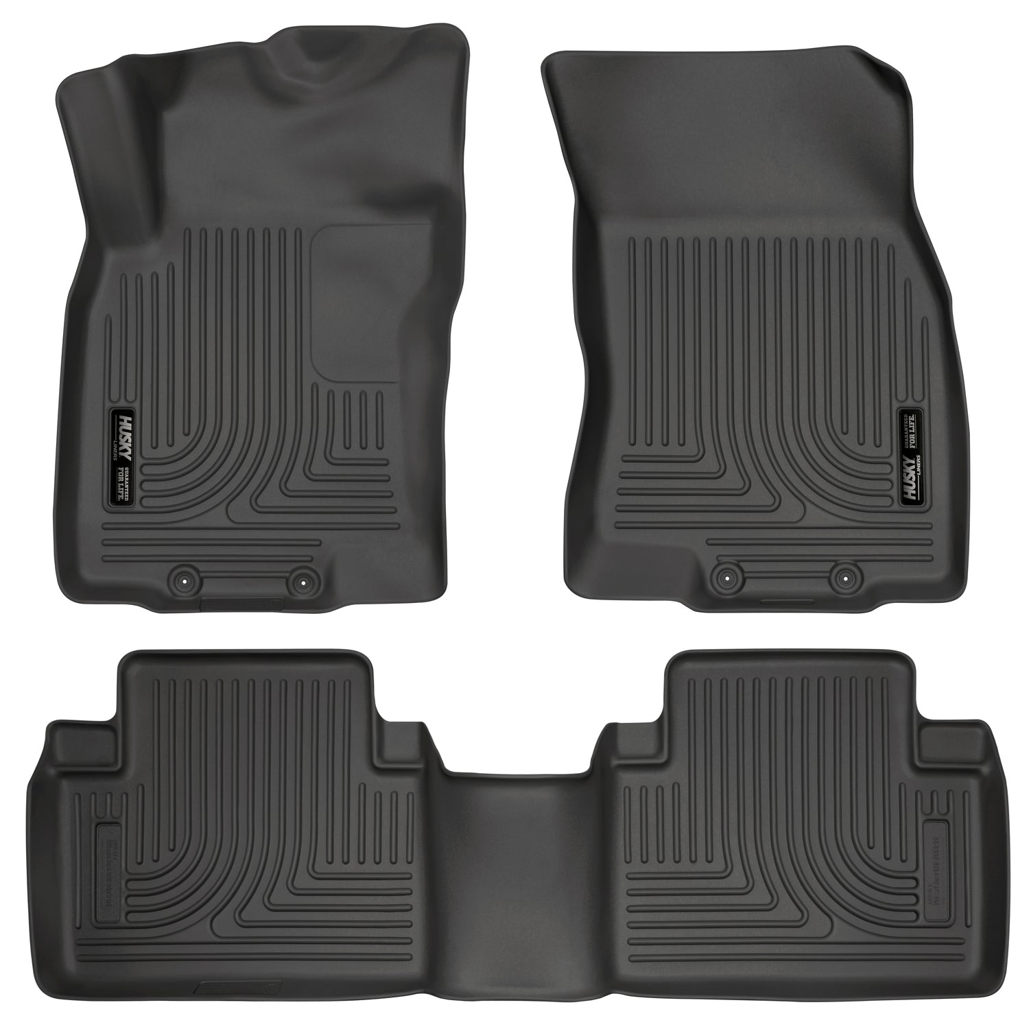 Weatherbeater Front & 2nd Seat Floor Liners For 2014-2020 Rogue/X-Trail Husky Liners