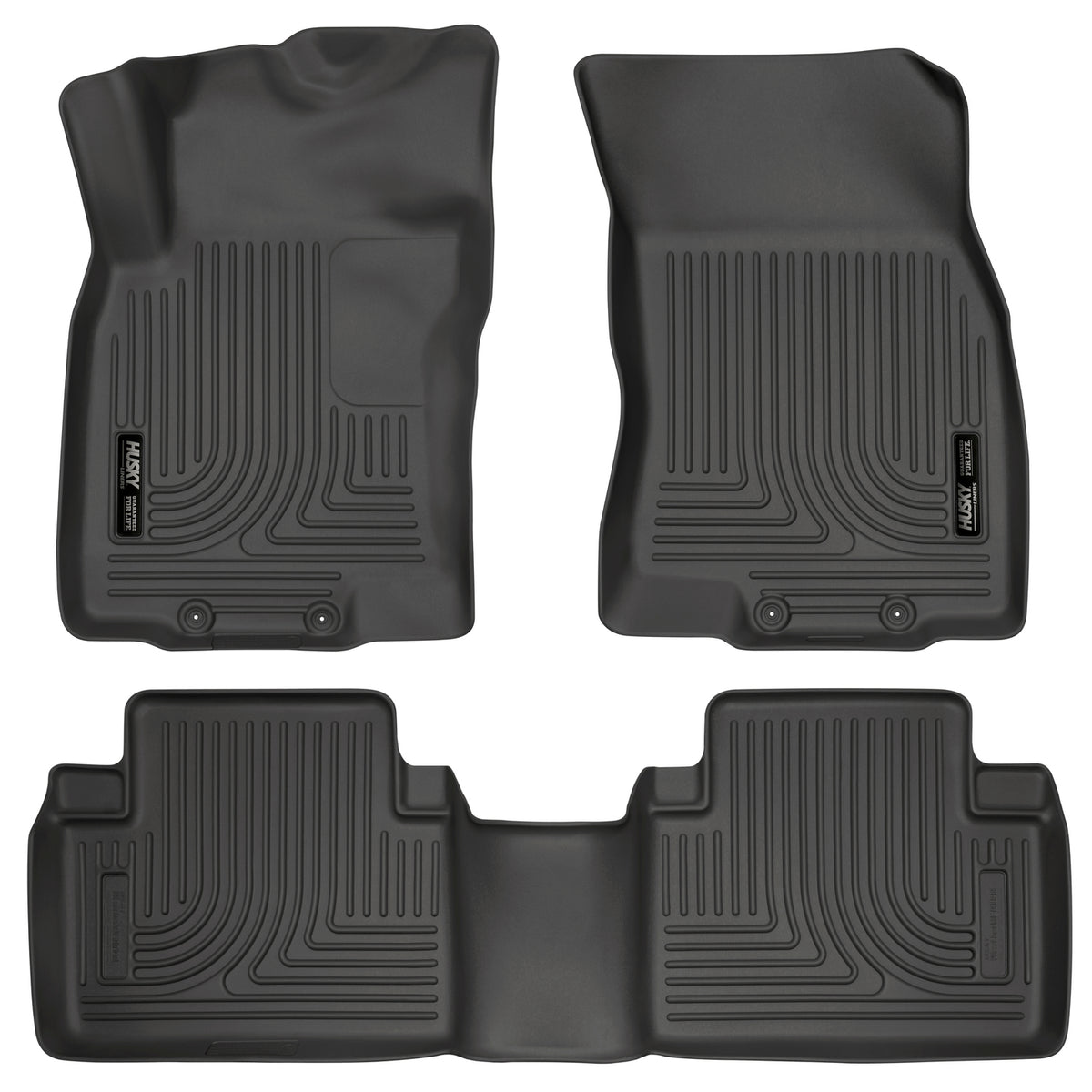 Weatherbeater Front & 2nd Seat Floor Liners For 2014-2020 Rogue/X-Trail Husky Liners
