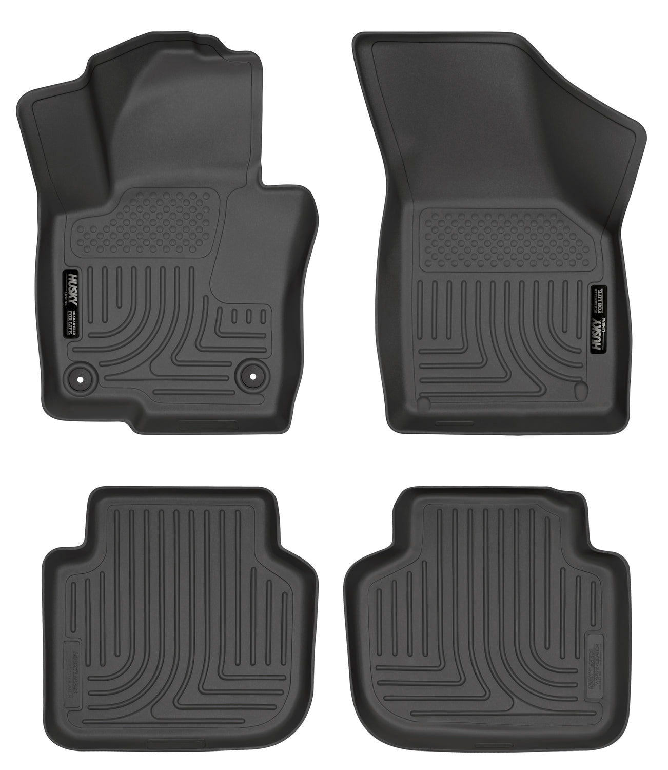Weatherbeater Front & 2nd Seat Floor Liners For 2012-2022 Passat Husky Liners