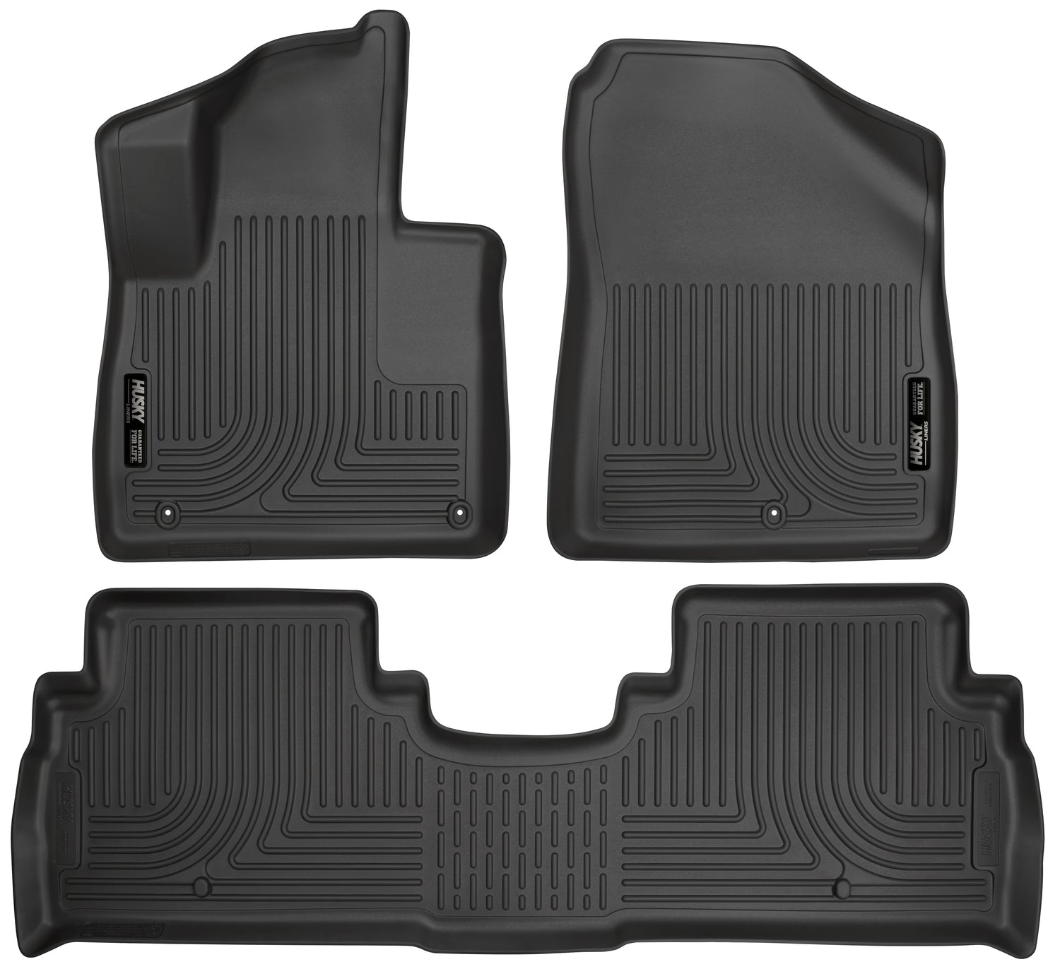 Weatherbeater Front & 2nd Seat Floor Liners For 2016-2020 Sorento Husky Liners