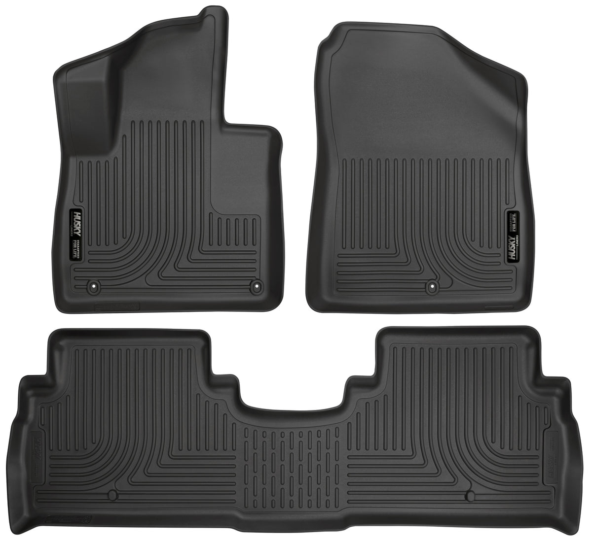 Weatherbeater Front & 2nd Seat Floor Liners For 2016-2020 Sorento Husky Liners
