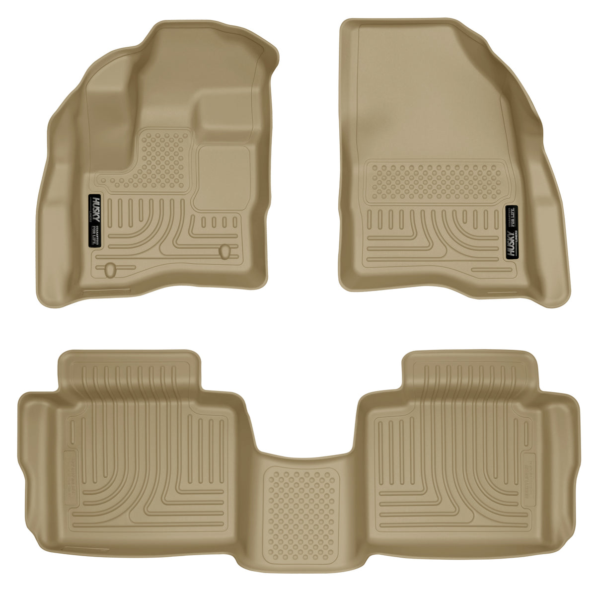 Weatherbeater Front & 2nd Seat Floor Liners For 2010-2019 Taurus Husky Liners