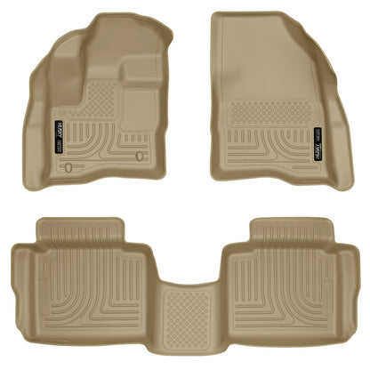 Weatherbeater Front & 2nd Seat Floor Liners For 2010-2019 Taurus Husky Liners
