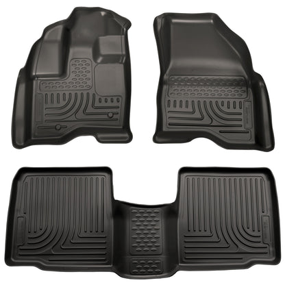 Weatherbeater Front & 2nd Seat Floor Liners For 2009-2016 MKS Husky Liners
