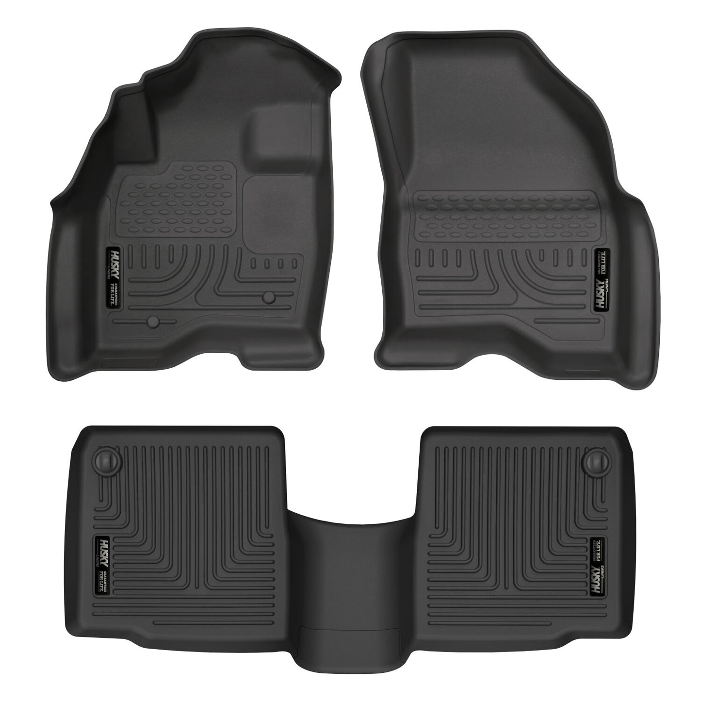 Weatherbeater Front & 2nd Seat Floor Liners For 2011-2014 Explorer Husky Liners