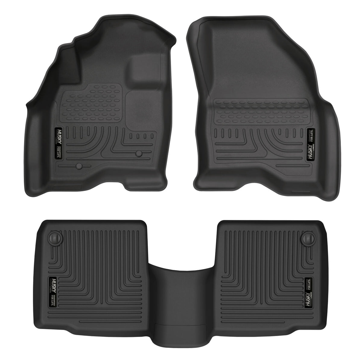 Weatherbeater Front & 2nd Seat Floor Liners For 2011-2014 Explorer Husky Liners