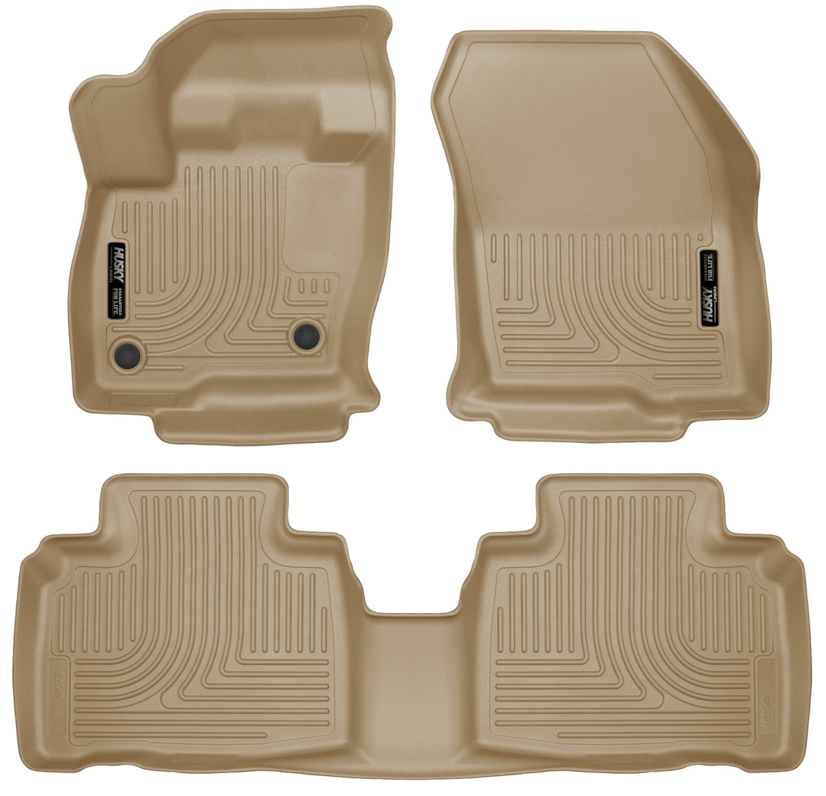 Weatherbeater Front & 2nd Seat Floor Liners For 2015-2024 Edge Husky Liners