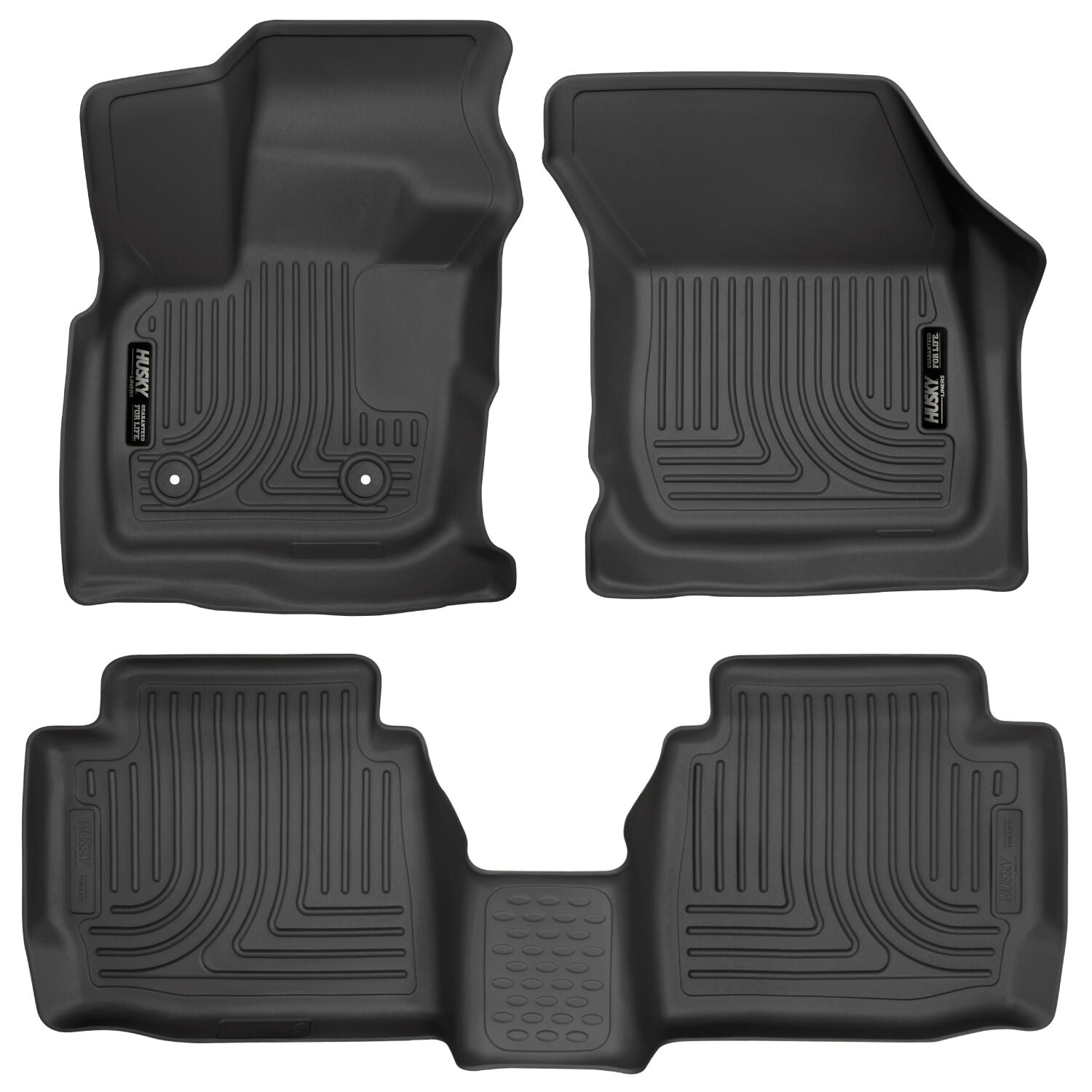 Weatherbeater Front & 2nd Seat Floor Liners For 2017-2020 Fusion/MKZ Husky Liners