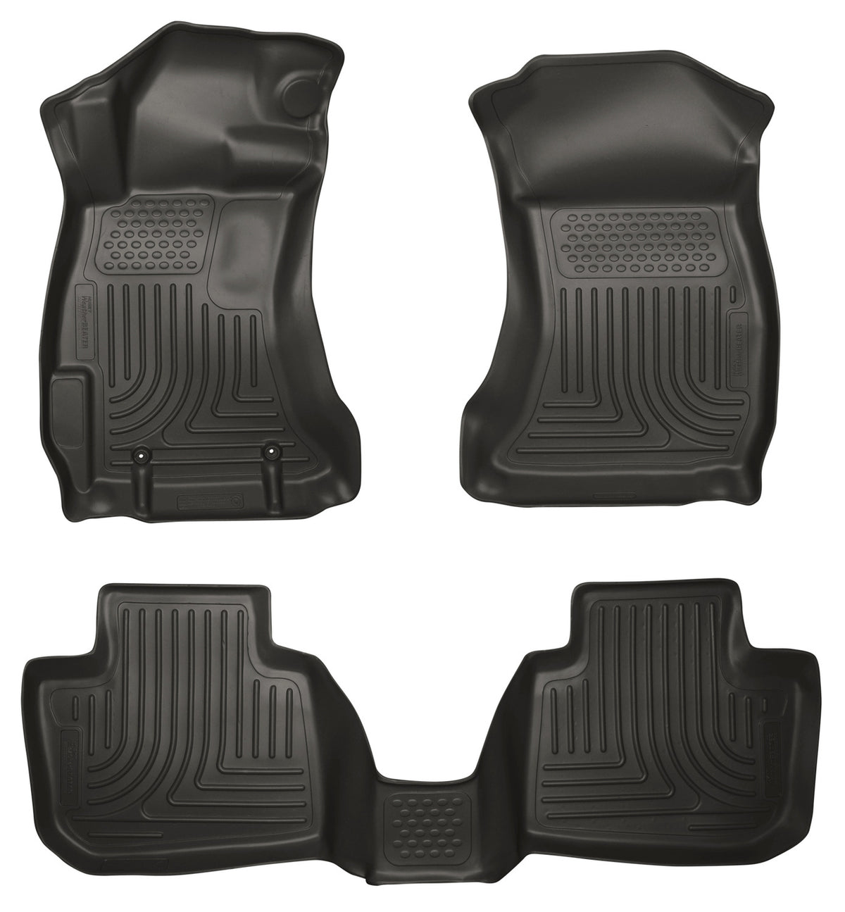 Weatherbeater Front & 2nd Seat Floor Liners For 2010-2012 Legacy/Outback Husky Liners
