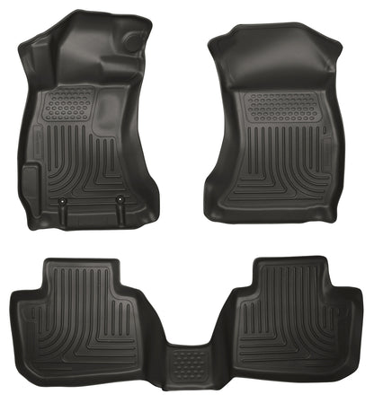 Weatherbeater Front & 2nd Seat Floor Liners For 2010-2012 Legacy/Outback Husky Liners