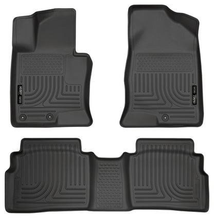 Weatherbeater Front & 2nd Seat Floor Liners For 2011-2015 Sonata Husky Liners