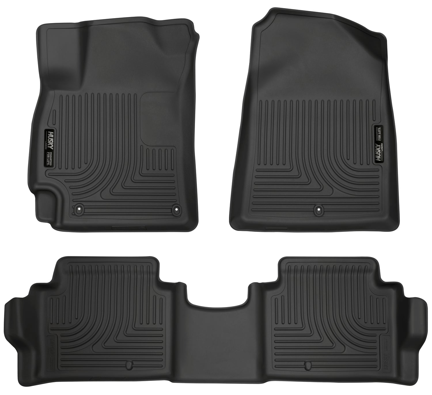 Weatherbeater Front & 2nd Seat Floor Liners For 2017-2020 Elantra Husky Liners