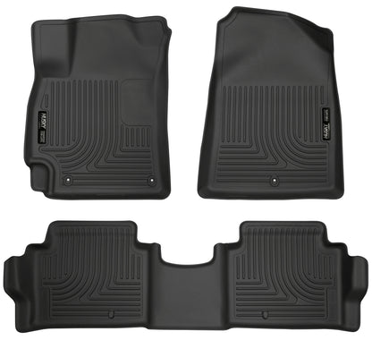 Weatherbeater Front & 2nd Seat Floor Liners For 2017-2020 Elantra Husky Liners