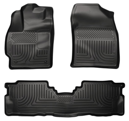 Weatherbeater Front & 2nd Seat Floor Liners For 2012-2017 Prius V Husky Liners