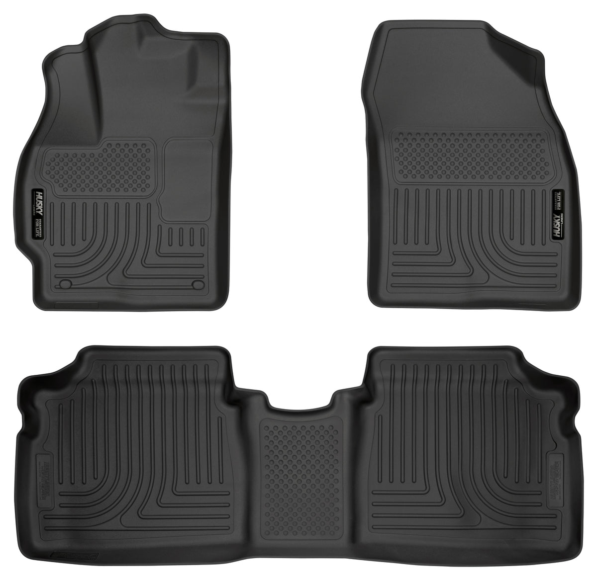 Weatherbeater Front & 2nd Seat Floor Liners For 2010-2014 Prius Husky Liners