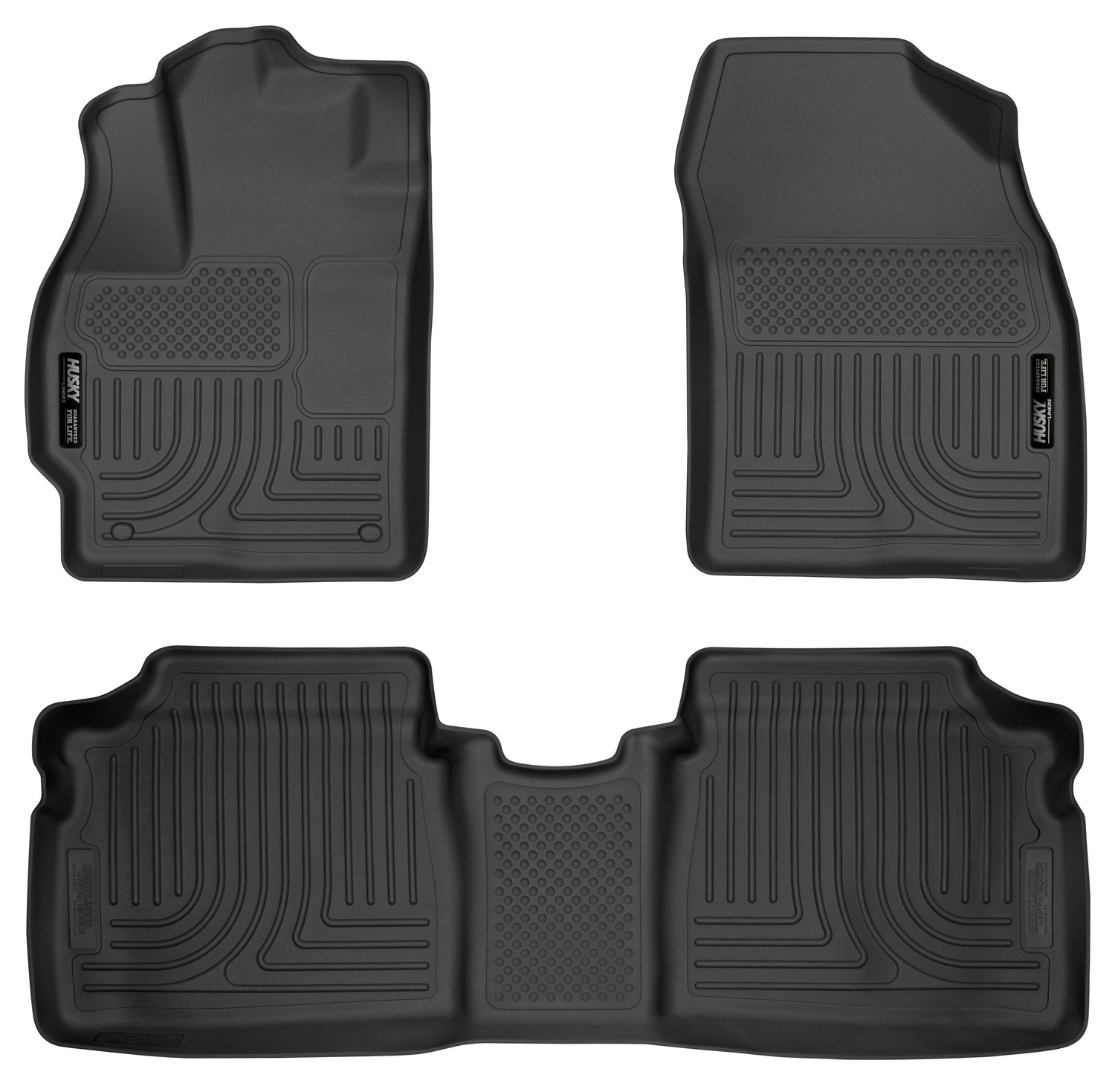 Weatherbeater Front & 2nd Seat Floor Liners For 2010-2014 Prius Husky Liners