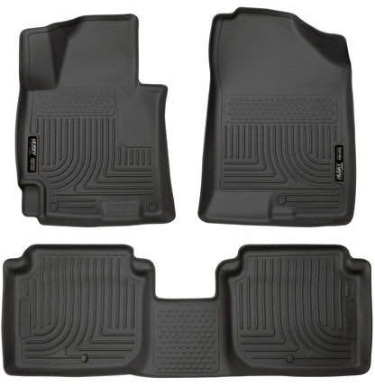 Weatherbeater Front & 2nd Seat Floor Liners For 2014-2016 Elantra Husky Liners