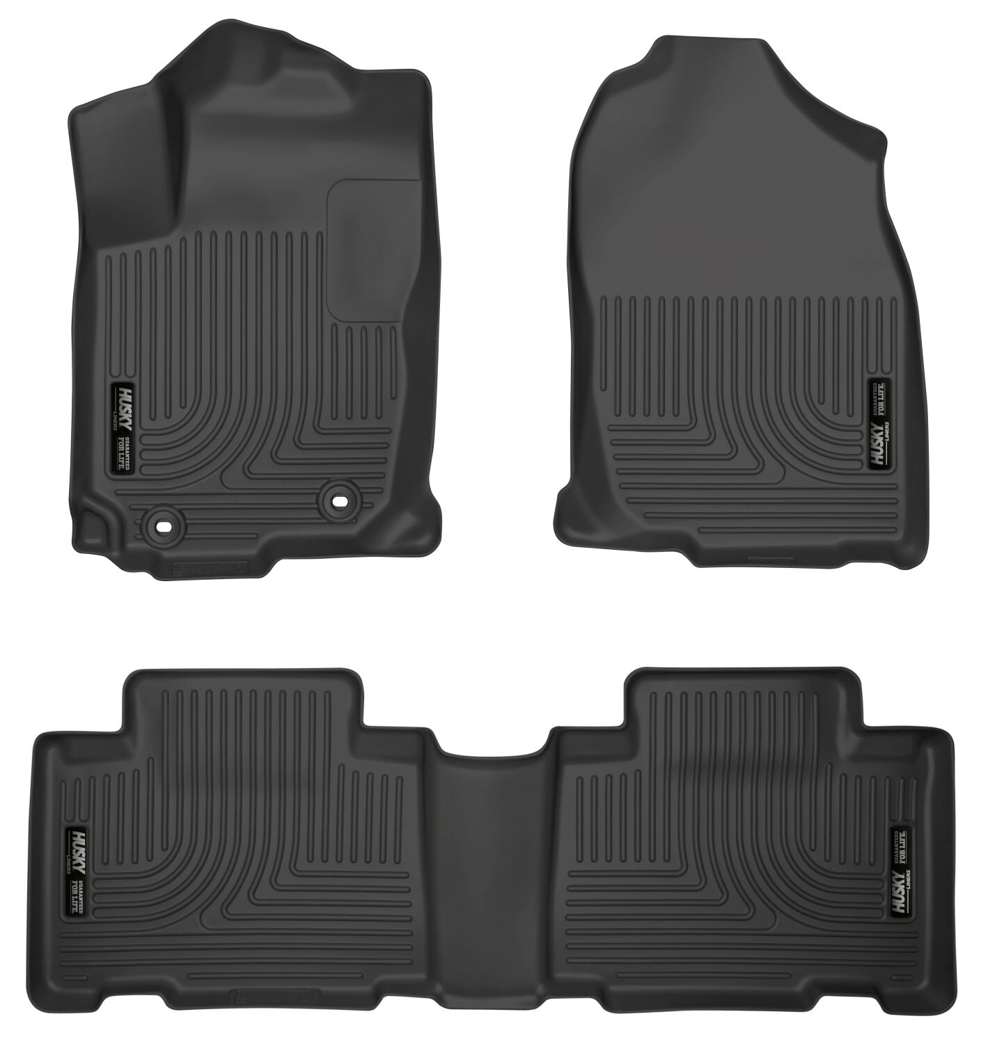 Weatherbeater Front & 2nd Seat Floor Liners For 2013-2018 RAV4 Husky Liners