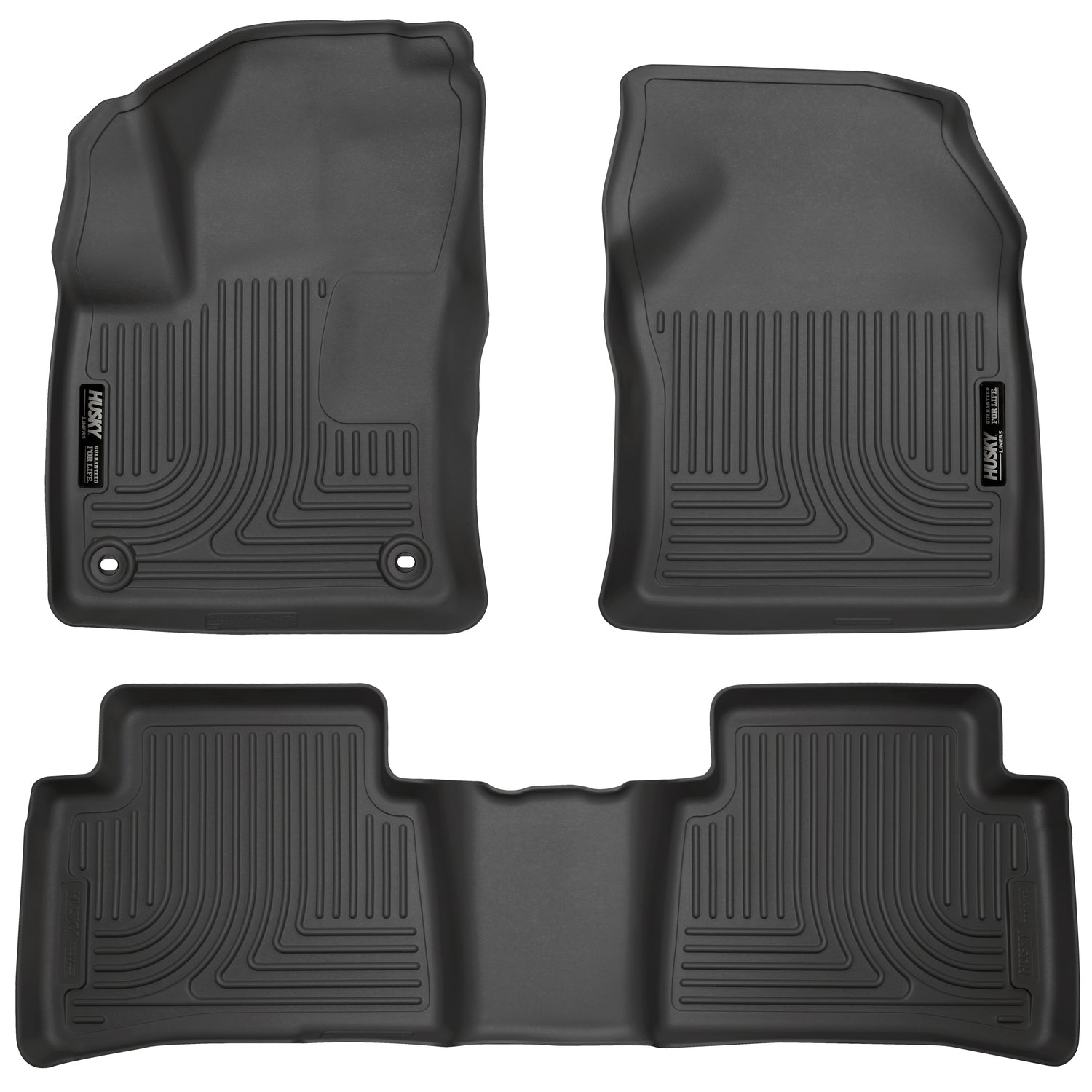 Weatherbeater Front & 2nd Seat Floor Liners For 2016-2022 Prius Prime Husky Liners