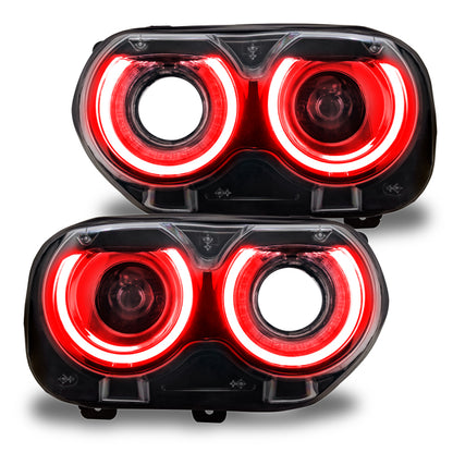 Oracle 15-21 Dodge Challenger RGB+W Headlight DRL Kit - ColorSHIFT w/ Simple Controller