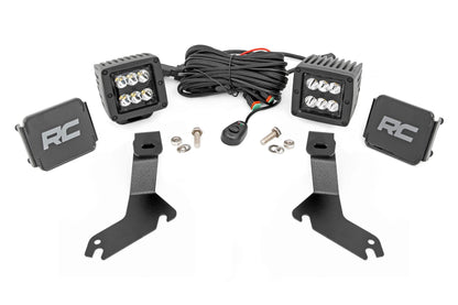 LED Light Kit | Ditch Mount | 2" Black Pair | Spot | Chevy Silverado 1500 (99-06)/Tahoe (00-06) 