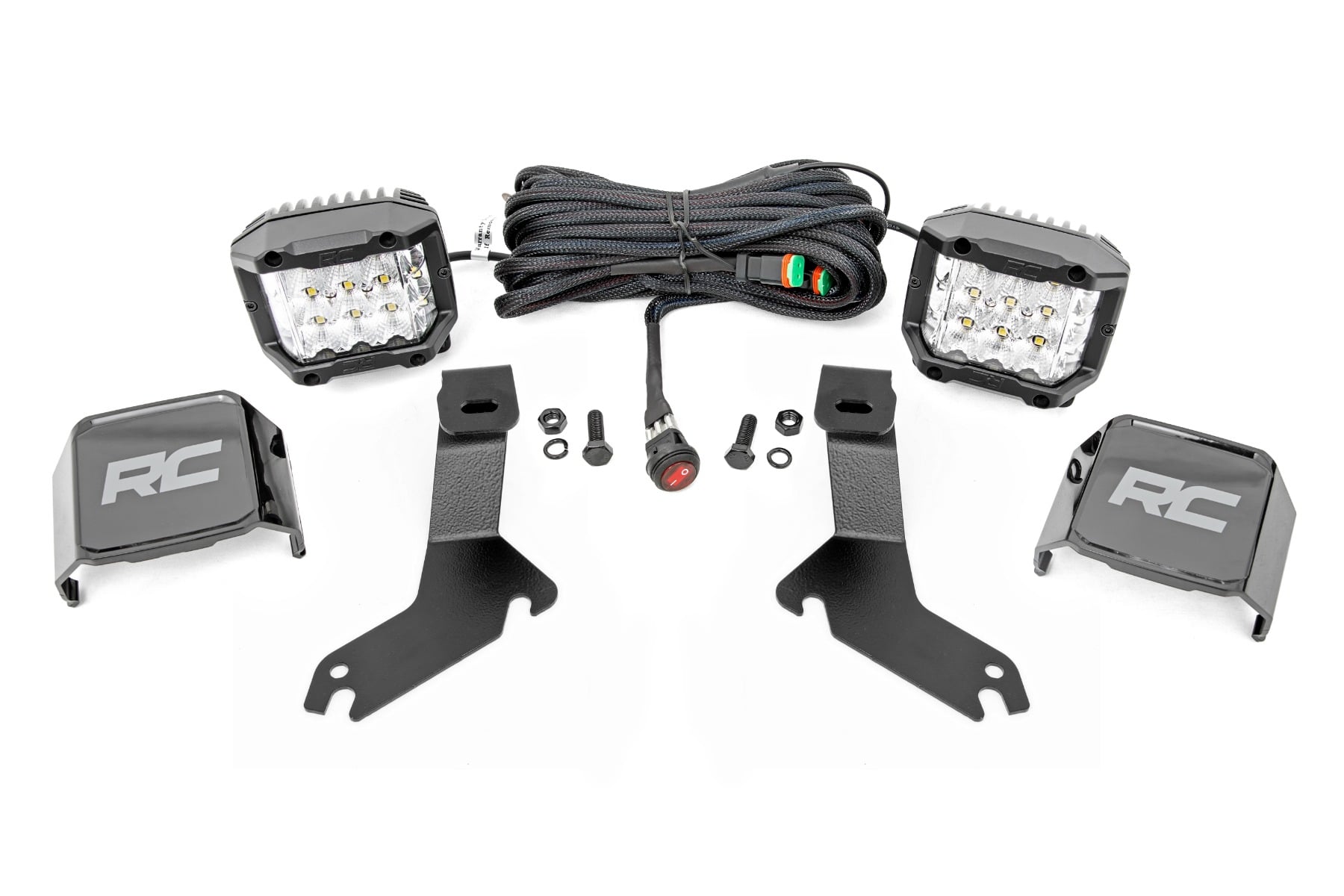 LED Light Kit | Ditch Mount |  3" OSRAM | Wide | Chevy Silverado 1500 (99-06)/Tahoe (00-06) 