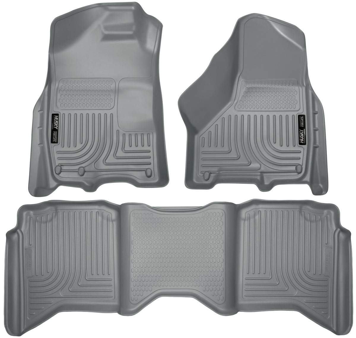 Weatherbeater Front & 2nd Seat Floor Liners For 2009-2024 Ram 1500/2500/3500 Husky Liners