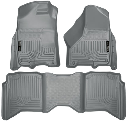 Weatherbeater Front & 2nd Seat Floor Liners For 2009-2024 Ram 1500/2500/3500 Husky Liners