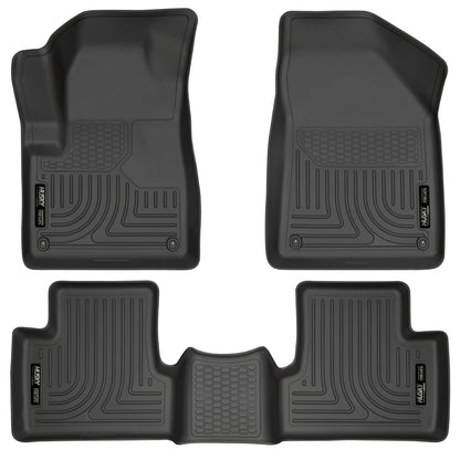 Weatherbeater Front & 2nd Seat Floor Liners For 2014-2015 Jeep Cherokee Husky Liners