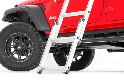 Roof Top Tent Rack Mount 12 Volt Accessory w/Ladder Extension & LED Light Kit Rough Country