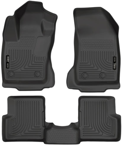 Weatherbeater Front & 2nd Seat Floor Liners For 2015-2022 Jeep Renegade Husky Liners