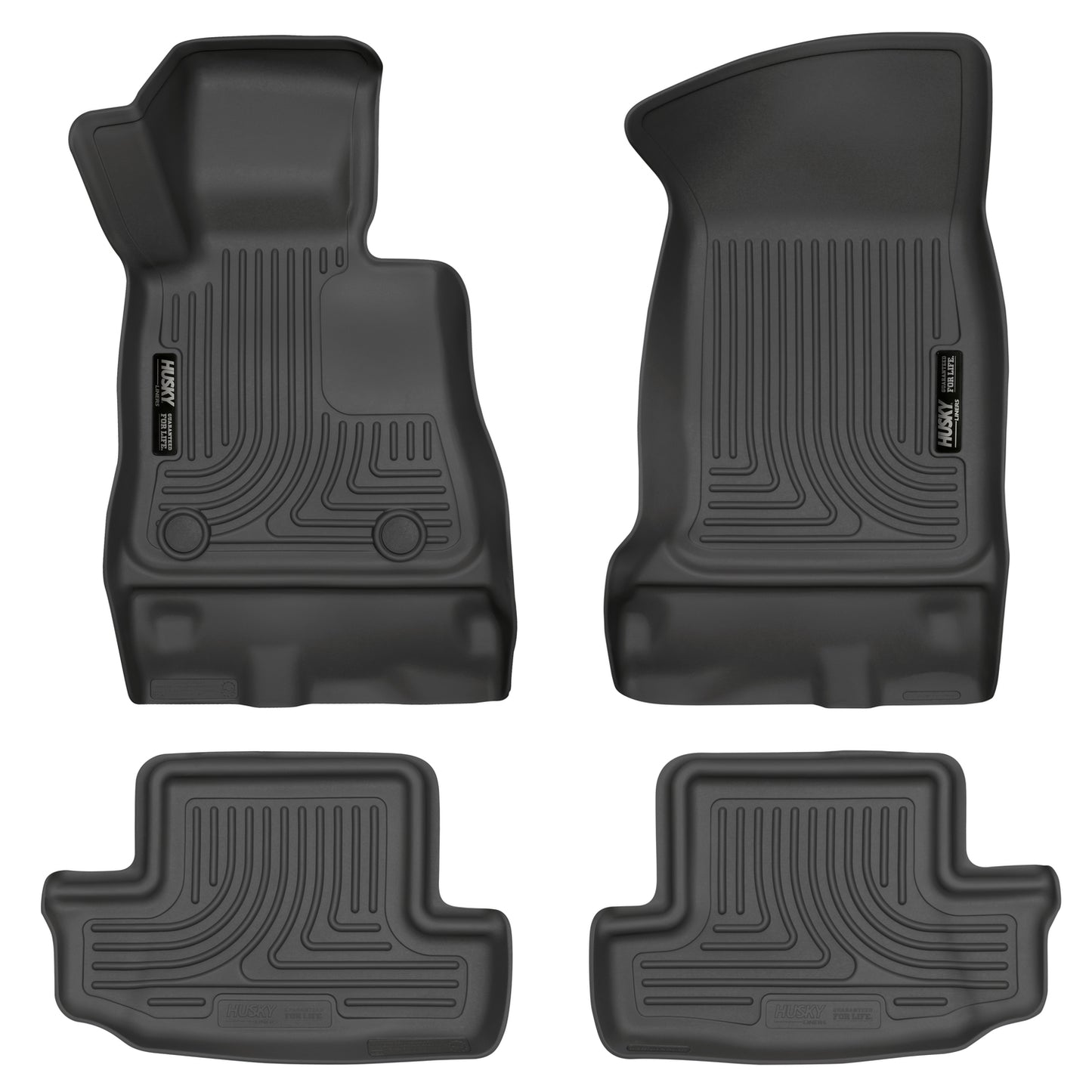 Weatherbeater Front & 2nd Seat Floor Liners For 2016-2024 Camaro Husky Liners