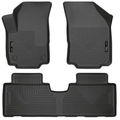 Weatherbeater Front & 2nd Seat Floor Liners For 2018-2024 Equinox Husky Liners