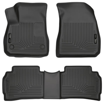 Weatherbeater Front & 2nd Seat Floor Liners For 2016-2025 Malibu Husky Liners