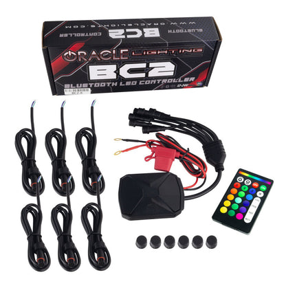 Oracle Dodge Charger 05-10 Triple Ring Halo Kit - ColorSHIFT w/ BC1 Controller