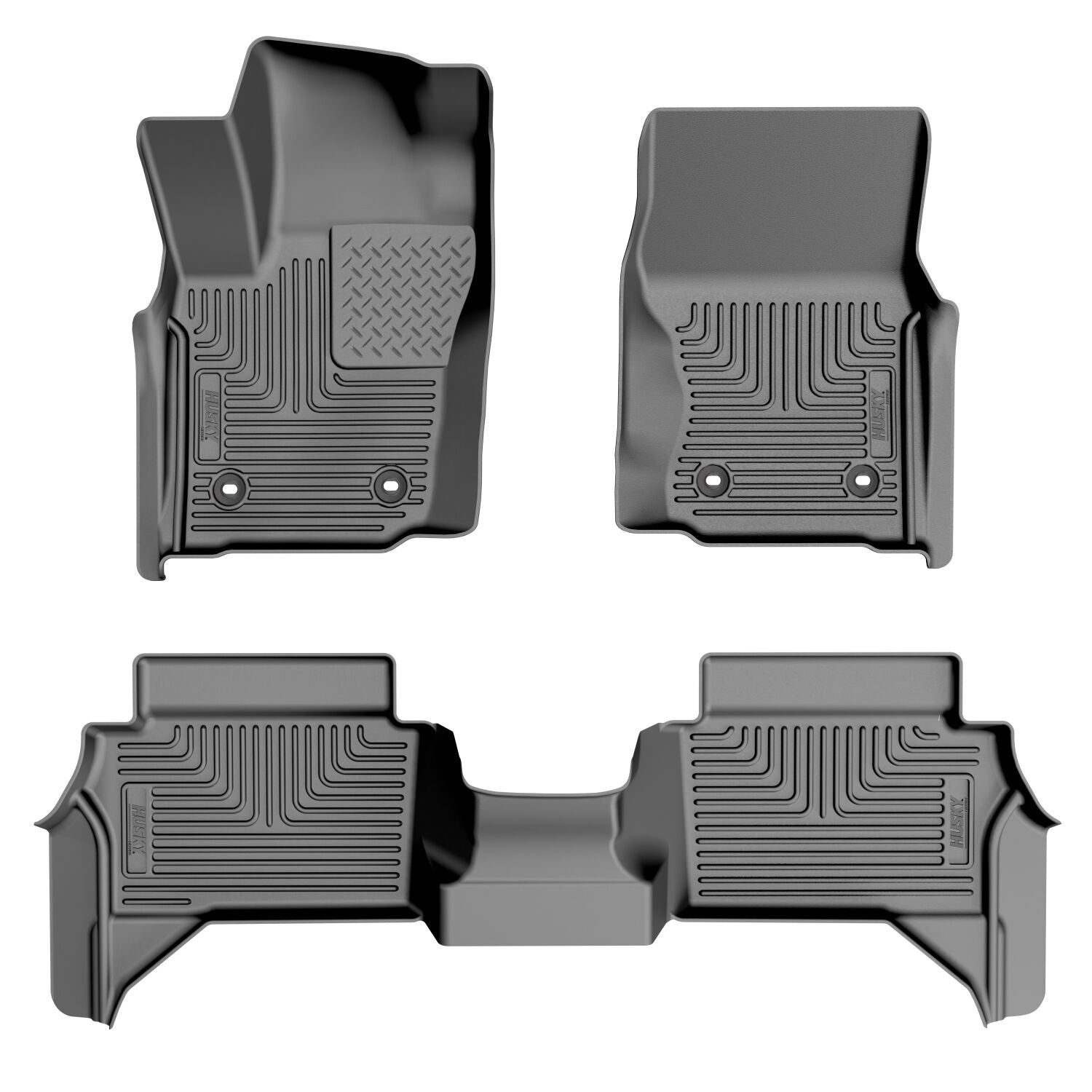 Weatherbeater Front & 2nd Seat Floor Liners For 2024-2025 Tacoma Husky Liners