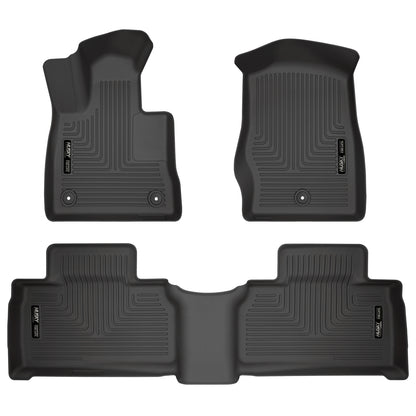 Weatherbeater Front & 2nd Seat Floor Liners For 2020-2025 Explorer Husky Liners