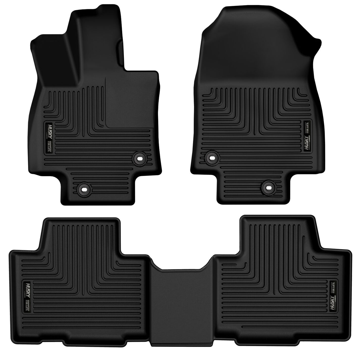 Weatherbeater Front & 2nd Seat Floor Liners For 2024-2025 TX350, Grand Highlander Husky Liners