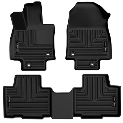 Weatherbeater Front & 2nd Seat Floor Liners For 2024-2025 TX350, Grand Highlander Husky Liners