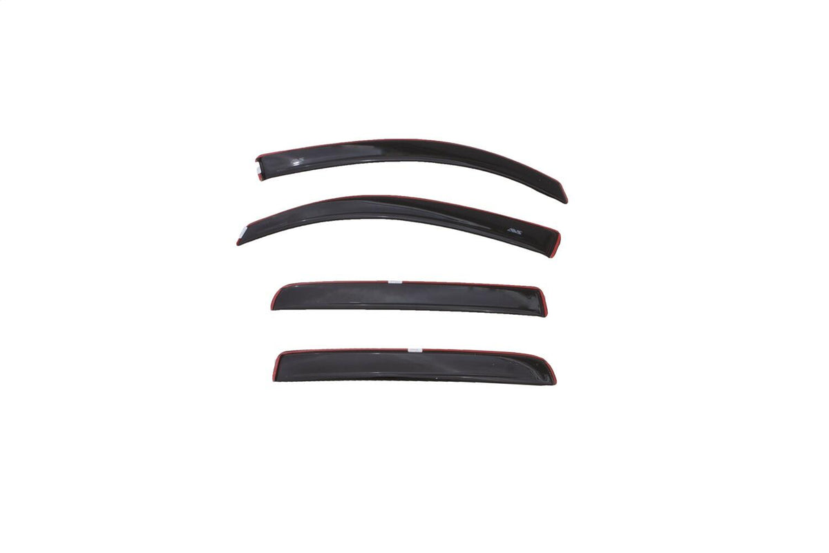 In-Channel Ventvisor Side Window for 2016-2018 Toyota Tacoma Double Cab Pickup Color-Match Low Profile Black AVS