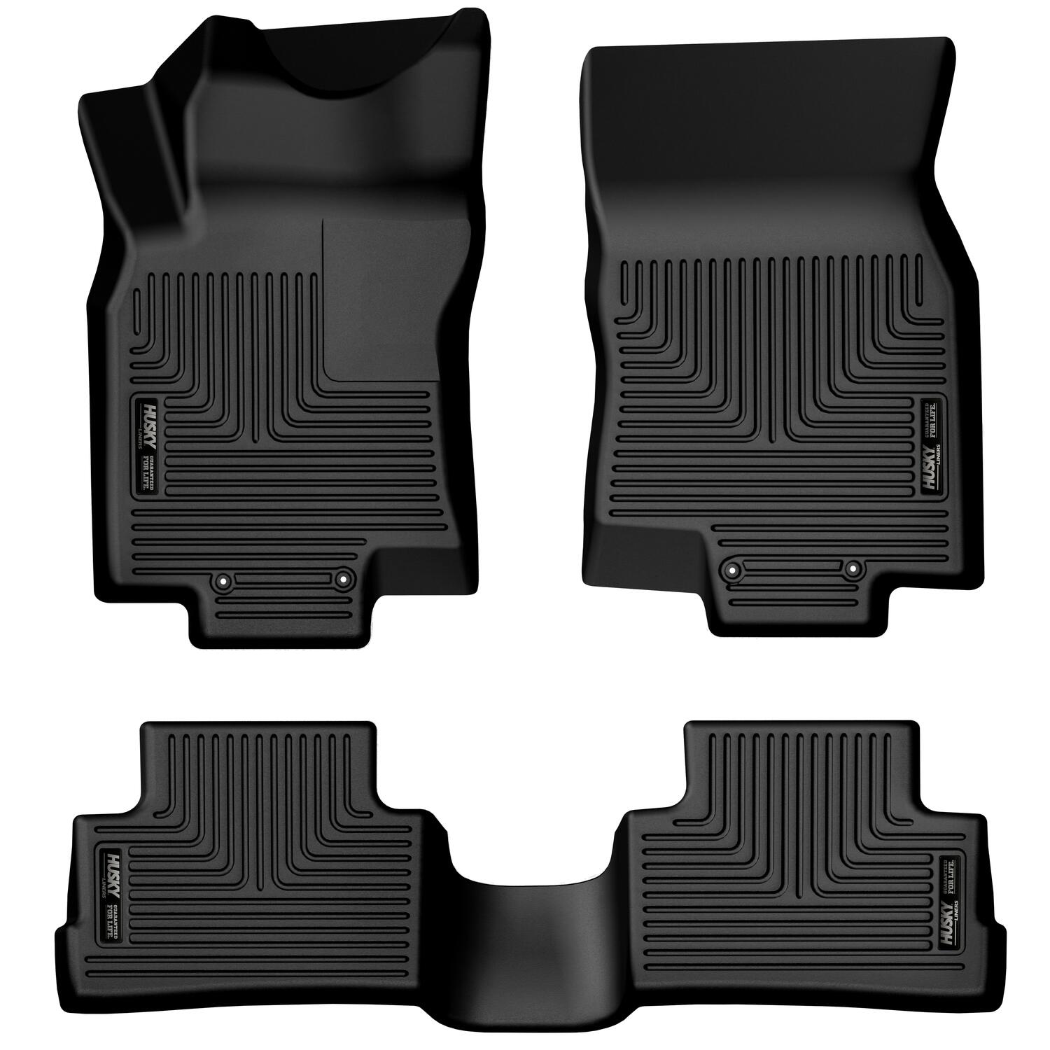 Weatherbeater Front & 2nd Seat Floor Liners For 2017-2022 Rogue Sport Husky Liners