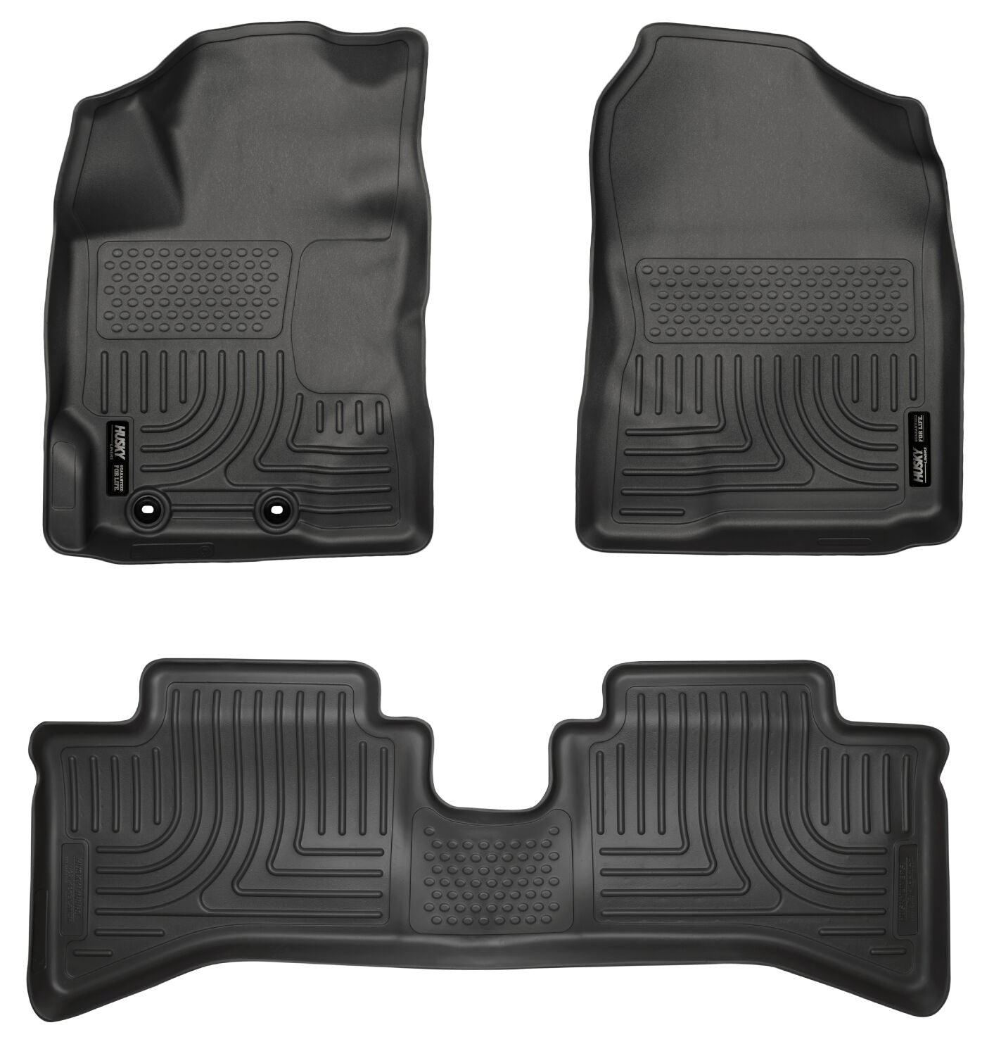 Weatherbeater Front & 2nd Seat Floor Liners For 2012-2016 Prius C Husky Liners