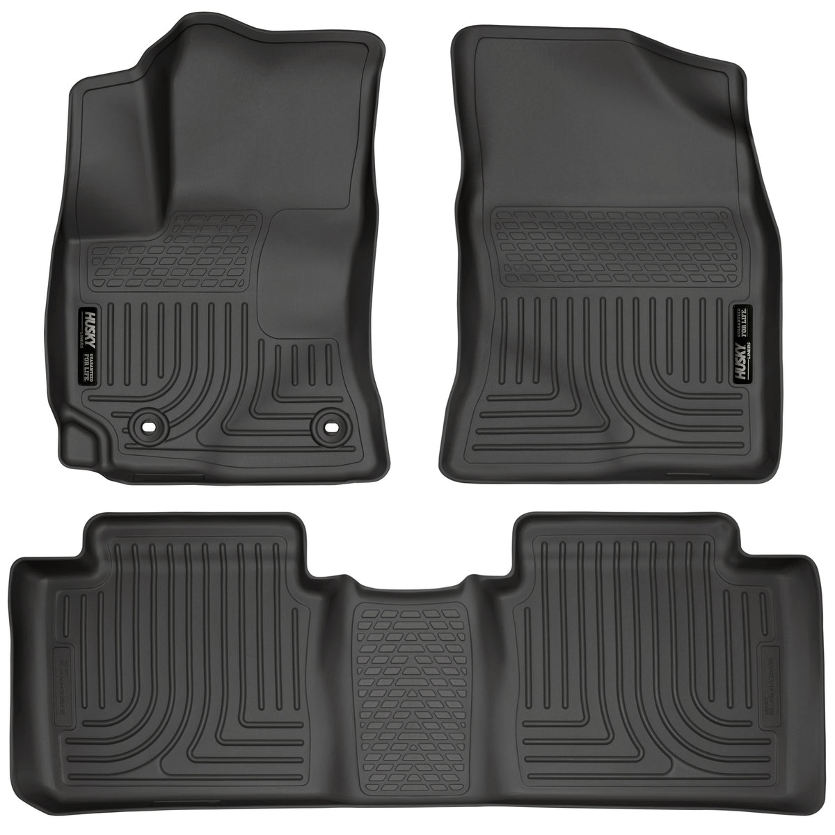 Weatherbeater Front & 2nd Seat Floor Liners For 2014-2019 Corolla With Manual Transmissions Husky Liners