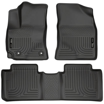Weatherbeater Front & 2nd Seat Floor Liners For 2014-2019 Corolla With Manual Transmissions Husky Liners