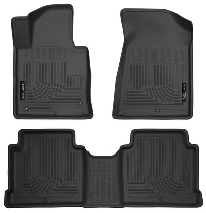 Weatherbeater Front & 2nd Seat Floor Liners For 2015-2020 Sonata/Optima Husky Liners