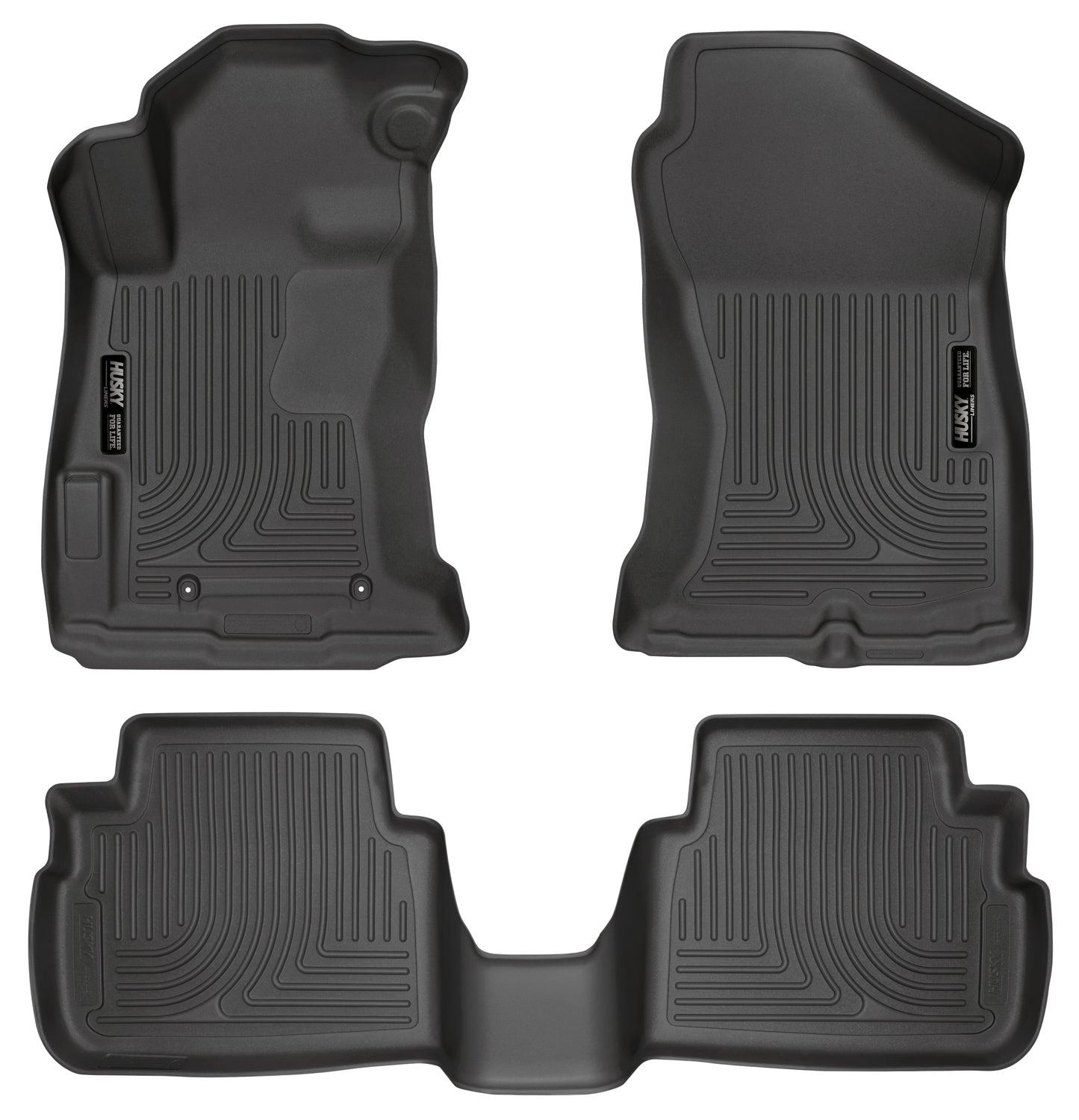 Weatherbeater Front & 2nd Seat Floor Liners For 2017-2023 Impreza/Crosstrek Husky Liners